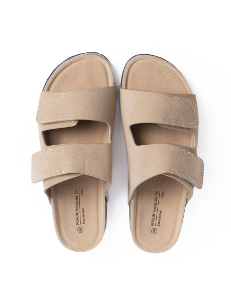Sandalia con Velcro Marruecos Beige