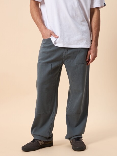 PANTALON DENIM BETO GRIS PLOMO