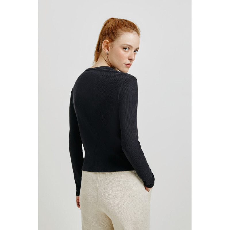BLUSA ML FEM NEGRO