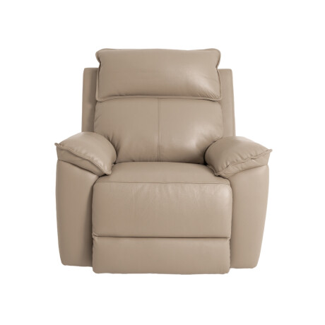 RECLINER ELÉCTRICO 1 CUERPO CUERO-Y-SIMIL-CUERO MARRON JOSHUA TAUPE