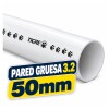 CAÑO TUBO PVC 50MM 3 METROS APROBADO 3.2mm TIGRE Caño Tubo Pvc 50mm 3 Metros Aprobado 3.2mm Tigre