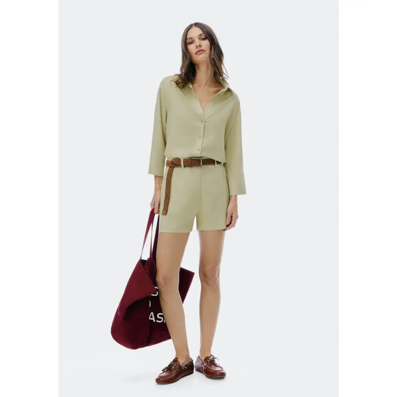 CAMISA FEM VERDE CLARO