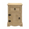 Mesa de luz 1 cajón 1 puerta Corona Madera marrón Mesa de luz 1 cajón 1 puerta Corona Madera marrón