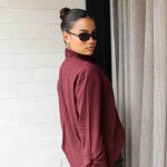 BLUSA ZARA VINO