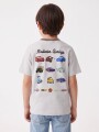 REMERA CARS GRIS CLARO