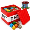 Bloques magnéticos en contenedor 100 piezas MINECRAFT tnt