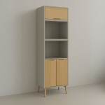 PANELERO LINEA WOOD GRIS