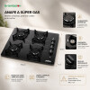 Combo Petra Horno De Empotrar Eléctrico Anafe 4h Campana 60 Negro Combo Petra Horno De Empotrar Eléctrico Anafe 4h Campana 60 Negro