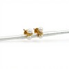 Caravanas doble perlas - Oro bajo - Perla de cultivo- CA8206 conperla