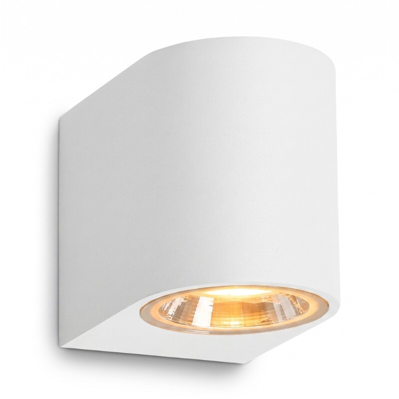 ARTEFACTO PARMA DECORATIVO PARA ADOSAR EN PARED UNIDIRECCIONAL PEQUEÑO Luminaria de Pared Parma Unidireccional Blanca