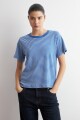 Remera rayada cobalto