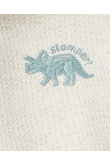 Set dos piezas de algodón, pantalón y canguro, diseño dinos Sin color