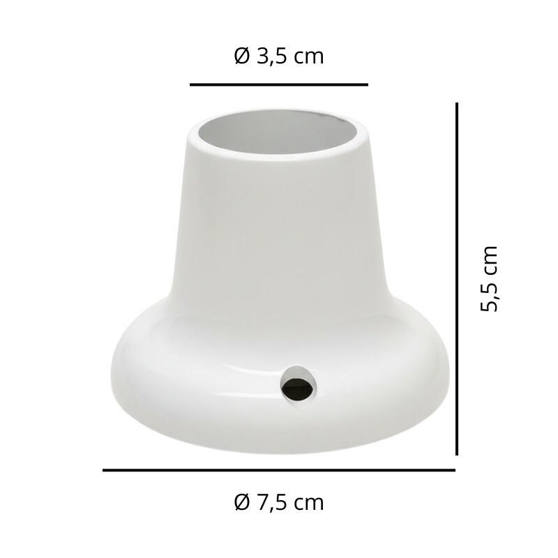 PORTALAMPARAS RECTO E27 4A 250V Portalamparas Recto E27 4A 250V Blanco