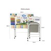 Escritorio y silla plegable infantil azul