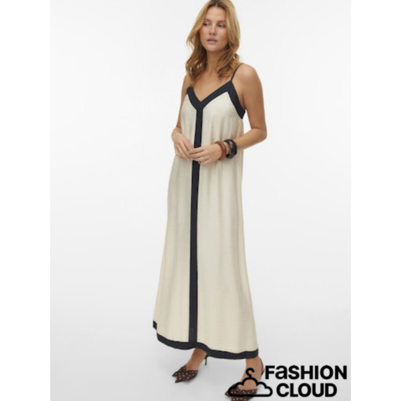 VMDENISE SINGLET ANKLE DRESS WVN BTQ GA BIRCH