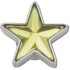 Jibbitz Silver and Green SMT Gem Star Multicolor