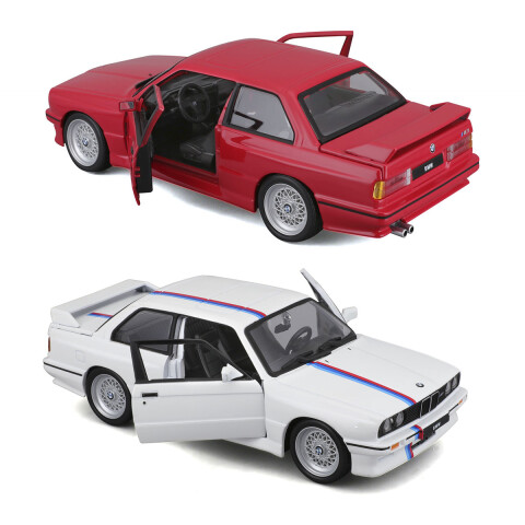 Auto de Colección Bburago Escala 1:24 BMW 3 Series M3 1988 COLORES SURTIDOS