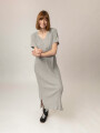 VESTIDO BELFO GRIS CLARO