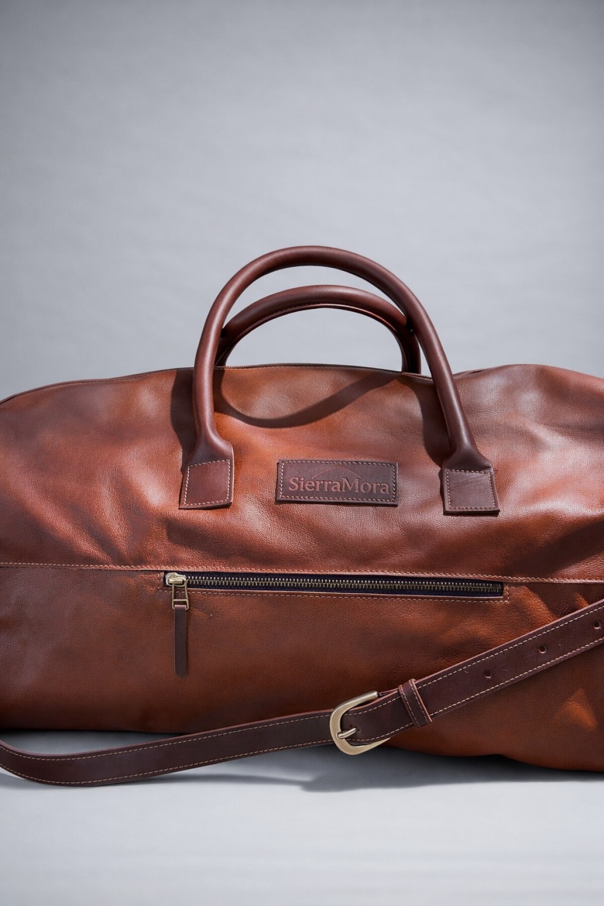 Weekender Bag Camel Blue Zip