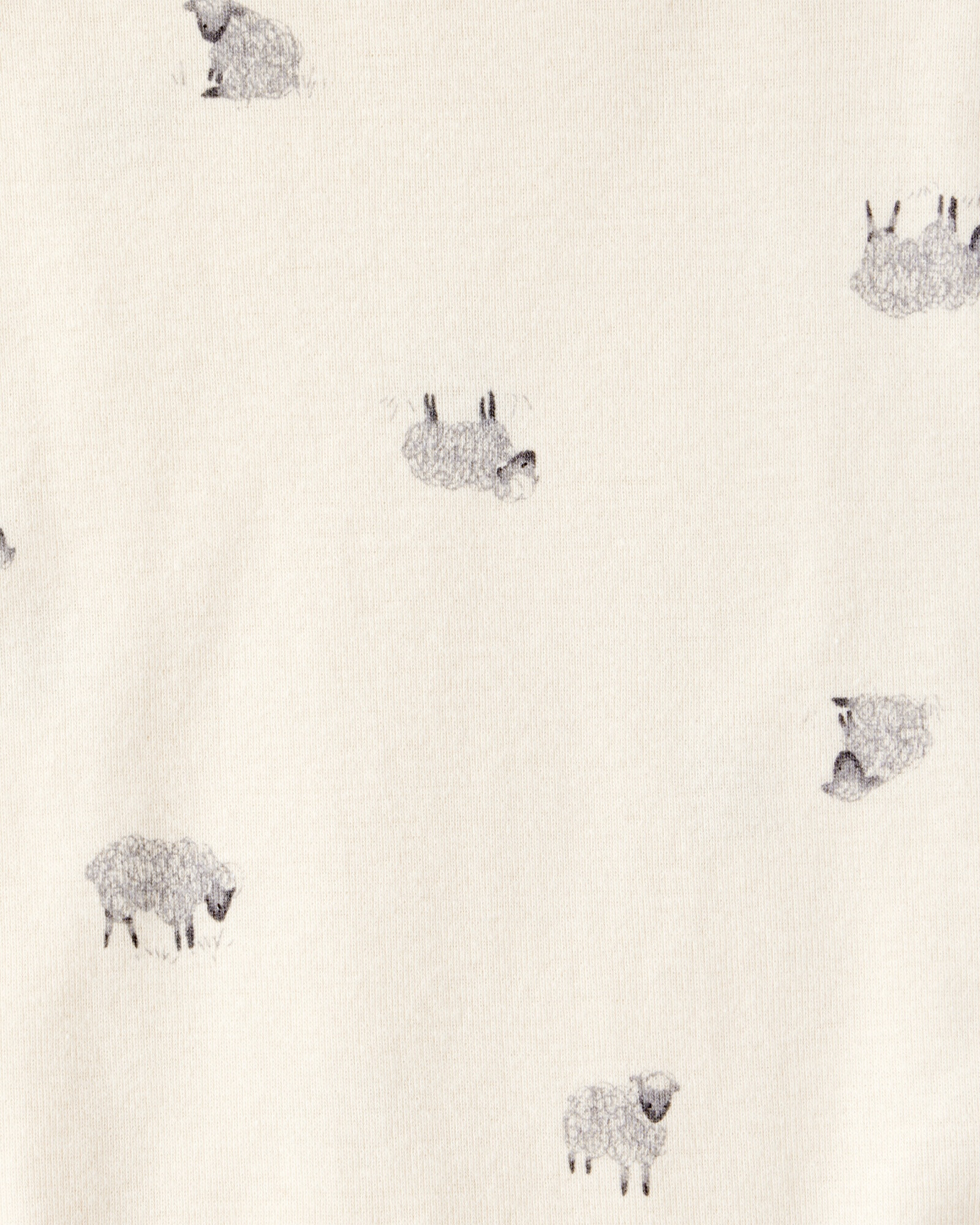 Set tres piezas de algodón, pantalón y dos bodies manga larga, diseño ovejas Sin color