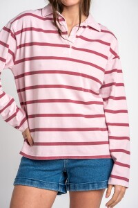 Sweater Polo Rosa