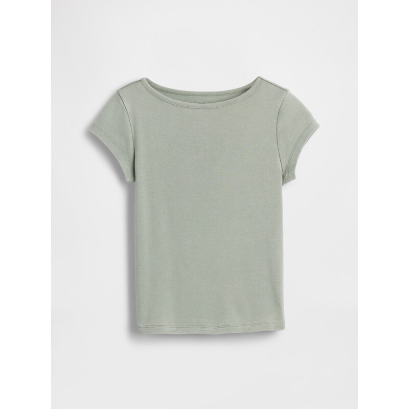 SS CAP SLV FITTED TEE_SOLIDS SAGE