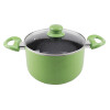 CACEROLA DE ALUMINIO DE 14 CM CON INTERIOR CERAMICO CUORI VERDE CACEROLA DE ALUMINIO DE 14 CM CON INTERIOR CERAMICO CUORI VERDE