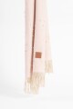 Pashmina con perlas rosa melange