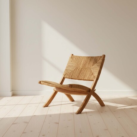 BUTACA RATTAN-Y-MADERA MARRON BRAZIL MARRON CLARO