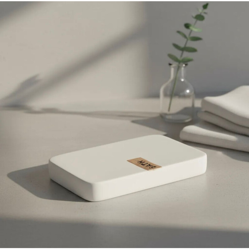 Jabonera para Baño Blanco