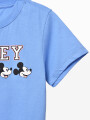 REMERA MICKEY FACES AZUL PIEDRA