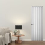 Puerta plegable PVC ceniza 0,80x2,10m