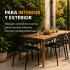 Silla Comedor ComboHome Vetro Isabelini X6 Negro 1