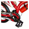 Bicicleta estilo moto con roncador rodado 20" Rojo