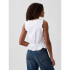 V-SL SMOCKED TIE TOP FRESH WHITE
