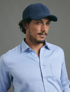 012581 CAMISA HARRINGTON LABEL Azul