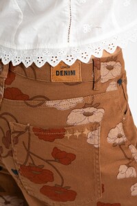 Jean Baggy Barrel Print Print