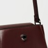 Bandolera Raix en efecto cuero liso Bordeaux
