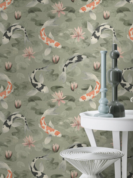 COLECCION WINDSONG - NOBU GREEN KOI FISH - N/A
