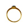 Anillo Solitario-Oro Bajo-Piedra Zafiro-AN8104 conpiedra
