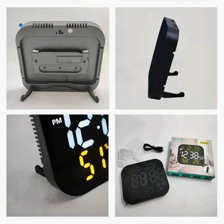 Reloj Digital de Mesa con Alarma, Temperatura y Humedad Reloj Digital de Mesa con Alarma, Temperatura y Humedad