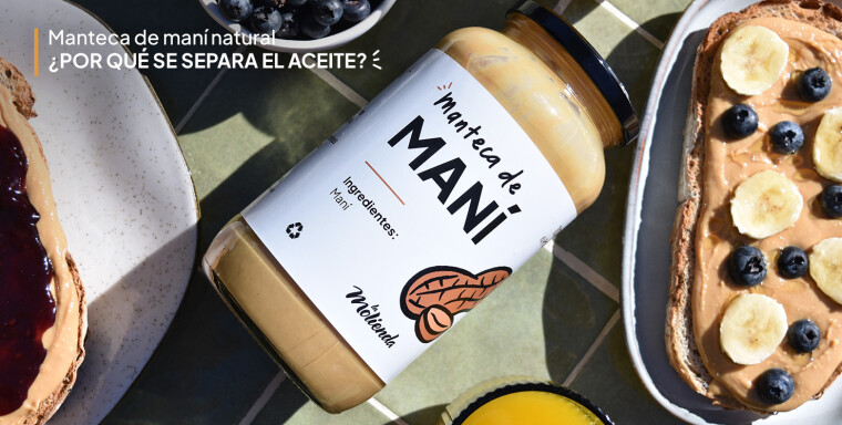 ¿Por qué se separa el aceite de la manteca de maní natural?