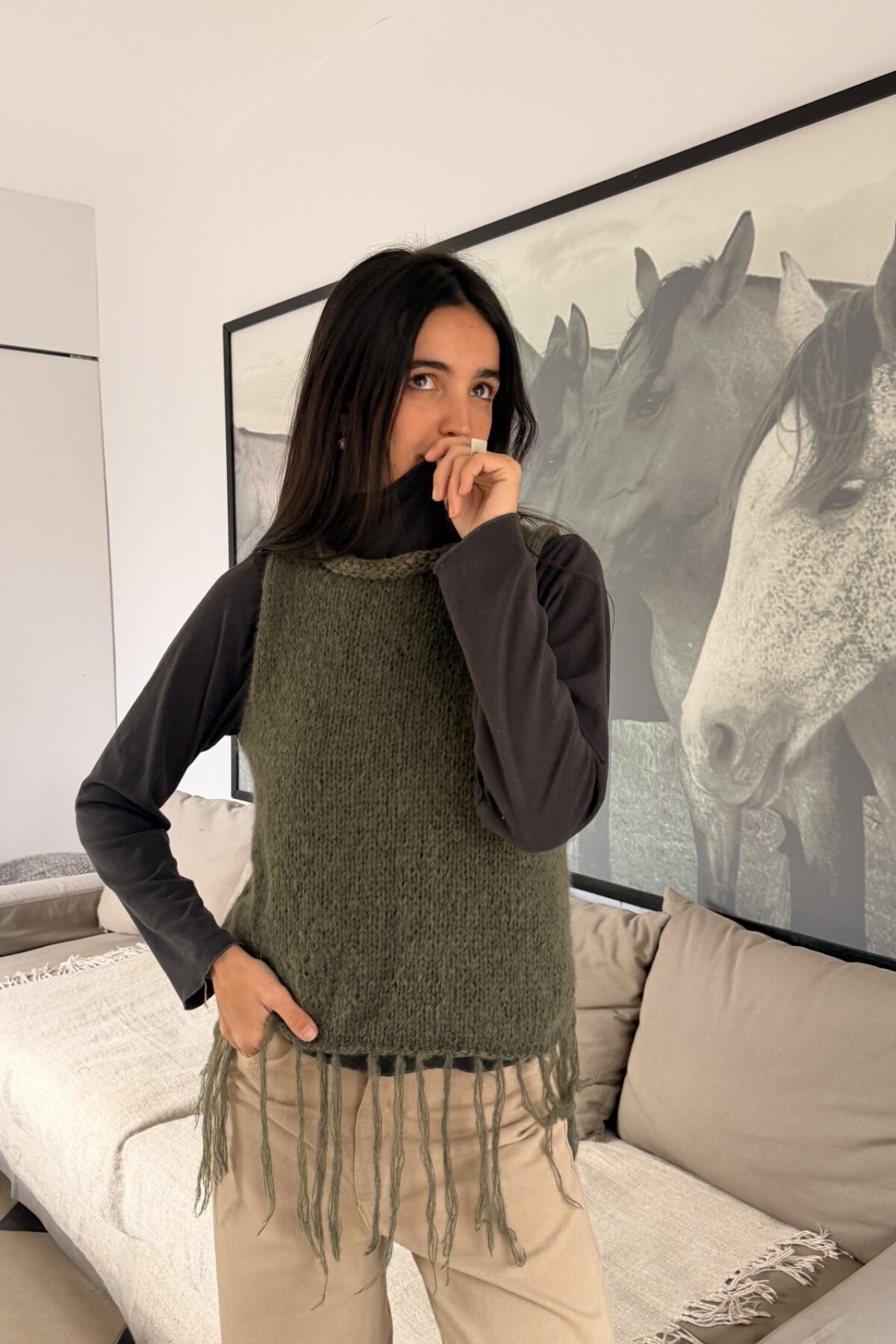 Tejido Vest Verde