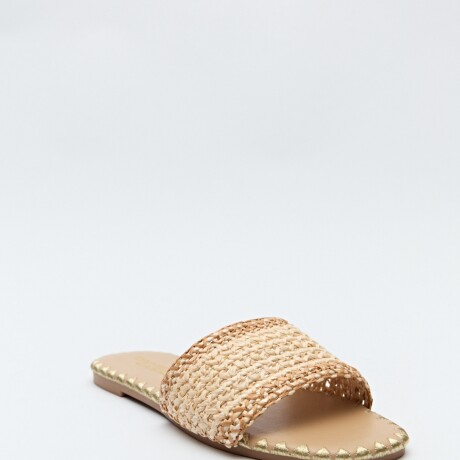 SANDALIA PLATS Marron