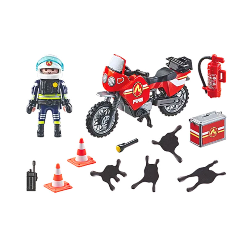 Moto de bomberos Playmobil Moto de bomberos Playmobil