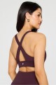 Top Oasis Twist Sports Bra Mujer Oxblood
