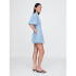 SS BUBBLE MINI SHIRTDRESS - LT HILSON LIGHT WASH
