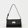 Cartera al hombro Leisure efecto gamuza Negro