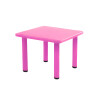 Mesa Cuadrada de Plástico y Metal para Niños 60x60cm Fucsia