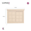 Cortina Roller Rústica Lumax 1.2x2.0m Para Ventana Enrollable Fácil instalación Beige